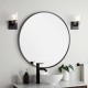 900mm Backlit Gunmetal Grey Frame Round LED Mirror with Motion Sensor Auto On