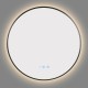 900mm Backlit Gunmetal Grey Frame Round LED Mirror with Motion Sensor Auto On