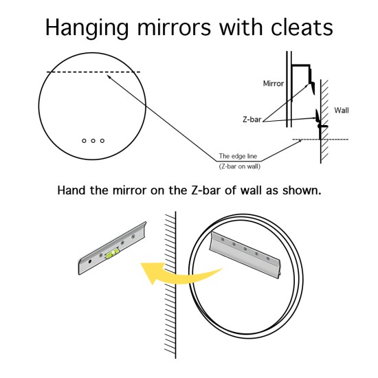 900mm Backlit Yellow Gold Frame Round LED Mirror with Motion Sensor Switch