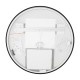 900mm Backlit Gunmetal Grey Frame Round LED Mirror with Motion Sensor Auto On