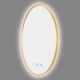 700mm Backlit Yellow Gold Frame Round LED Mirror with Motion Sensor Switch