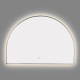 1200x850mm Backlit Gunmetal Grey Frame Arched LED Wall Mirror Demister Function