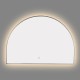 1200x850mm Backlit Gunmetal Grey Frame Arched LED Wall Mirror Demister Function