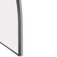 1200x850mm Backlit Gunmetal Grey Frame Arched LED Wall Mirror Demister Function