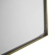 1200x850mm Backlit Brushed Yellow Gold Frame Arched LED Wall Mirror Demister