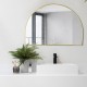 1200x850x20mm Gold Aluminum Framed Half Circle Mirror Decorative Wall Mirror Arc Mirror