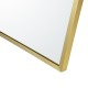 1200x850x20mm Gold Aluminum Framed Half Circle Mirror Decorative Wall Mirror Arc Mirror
