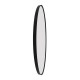 800x800x20mm Black Aluminum Framed Round Bathroom Wall Mirror