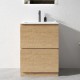LX 600mm Plywood Floor Standing Vanity Unit With Ceramic Basin