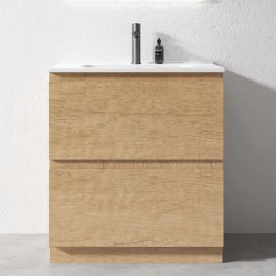 LX 750mm Plywood Floor Standing Vanity With Ceramic Basin