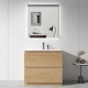 LX 900mm Plywood Floor Standing Vanity Unit With Ceramic Basin