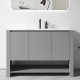 MK 1200x460x860mm Grey Floor Standing Vanity with Ceramic Basin