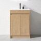 SM 600mmx360mmx850mm Plywood Floor Standing Vanity with Ceramic Basin
