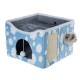 Sky Patter Double-Layer Cat House with Scratching Mat Foldable Enclosed Cat Cave Pet Cube House Nest for Indoor