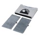 Gray Diamond Pattern Double-Layer Cat House with Scratching Mat Foldable Enclosed Cat Cave Pet Cube House Nest for Indoor