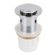 32/40mm Solid Brass Basin Pop Up Waste with Overflow Chrome