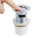 32/40mm Solid Brass Basin Pop Up Waste with Overflow Chrome