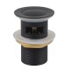 32/40mm Solid Brass Basin Pop Up Waste with Overflow Matt Black