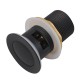 32/40mm Solid Brass Basin Pop Up Waste with Overflow Matt Black