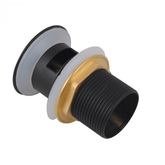 32/40mm Solid Brass Basin Pop Up Waste with Overflow Matt Black