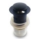 32/40mm Solid Brass Basin Pop Up Waste with Overflow Matt Black