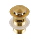 32/40mm Brushed Yellow Gold Solid Brass Basin Pop Up Waste with Overflow