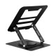 Laptop Stand Folding Lift Cooling Base Desktop Tablet Portable  Adjustable Bracket Compatible With All Notebook Black