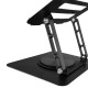 Laptop Stand Folding Lift Cooling Base Desktop Tablet Portable  Adjustable Bracket Compatible With All Notebook Black