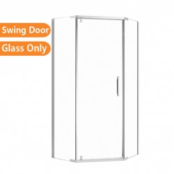 1000*1000*1900mm Diamond Shower Glass Door and Return Only