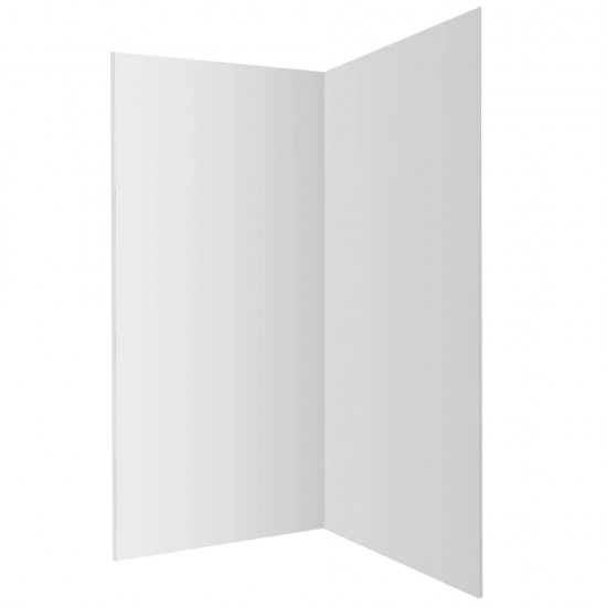 2 Sides 900*900*1950mm Acrylic High Shower Wall Liner