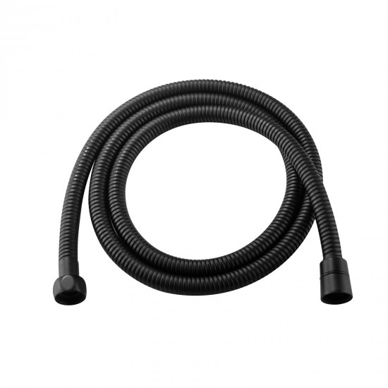 1500mm Black Flexible Shower Hose Stainless Steel