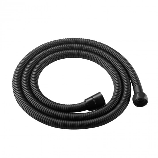 1500mm Black Flexible Shower Hose Stainless Steel