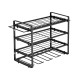 4-Tier Wall-Mounted Power Tool Organizer & Drill Holder Rack, Heavy-Duty Carbon Steel Garage Storage for Cordless Drills