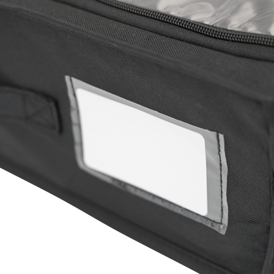 2 PCS Under Bed Storage Containers with Wheels with Clear Lids Rolling Trolley Box Organizer for Shoes Clothes Blankets Black