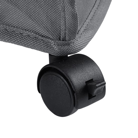 2 PCS Under Bed Storage Containers with Wheels with Clear Lids Rolling Trolley Box Organizer for Shoes Clothes Blankets Grey