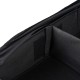 Height Adjustable Under Bed Storage Containers with Wheels Visible Cover Rolling Trolley Box Organizer for Shoes Clothes Blankets Black