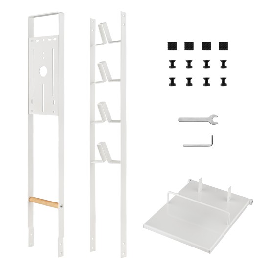 White Cordless Vacuum Stand Rack Cleaner Freestanding Holder Dyson V6 7 8 10 11