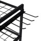 6 Tier Garden Tool Organizer Heavy Duty Metal Garage Storage Rack for Yard & Shed