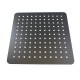 250mm 10 inch Stainless steel Super-slim Square Nero Black Rainfall Shower Head 