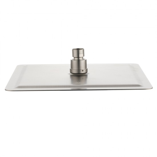 250mm 10 inch Stainless steel Brushed Nickel Super-slim Square Rainfall Shower Head 