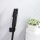 Bathroom Black ABS Handheld Toilet Bidet Spray Kit with 1.2m PVC Water Hose