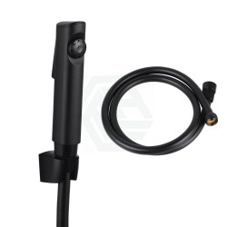 Bathroom Black ABS Handheld Toilet Bidet Spray Kit with 1.2m PVC Water Hose