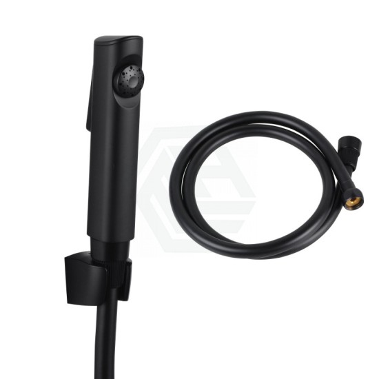Bathroom Black ABS Handheld Toilet Bidet Spray Kit with 1.2m PVC Water Hose
