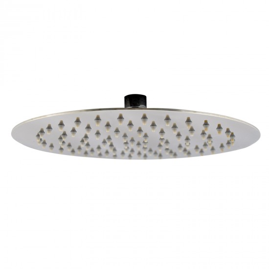 250mm 10 inch Stainless steel Super-slim Round Chrome Rainfall Shower Head 