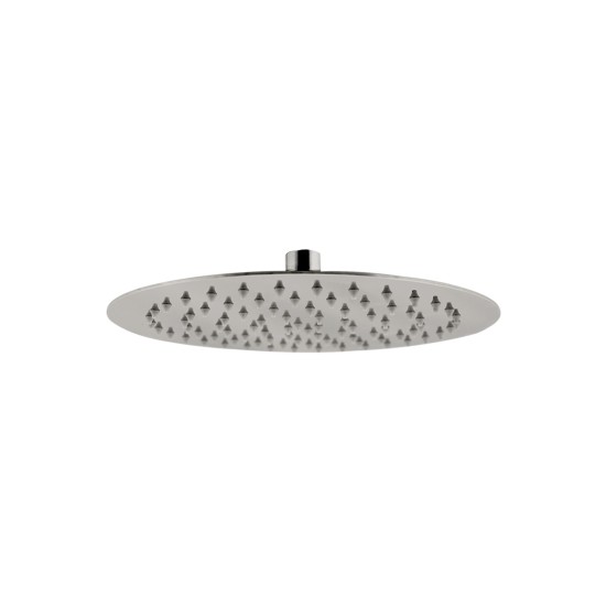 250mm 10 inch Stainless steel Super-slim Round Brushed Nickel Rainfall Shower Head 
