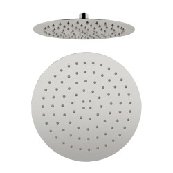 250mm 10 inch Stainless steel Super-slim Round Brushed Nickel Rainfall Shower Head 