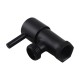 Round Black Brass Toilet Cistern Tap Angle Valve 