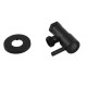 Round Black Brass Toilet Cistern Tap Angle Valve 