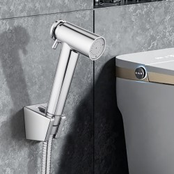 2-Spray Pattern Toilet Bidet Spray Kit Hand Held 1.2m Water Hose