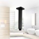 200mm Square Nero Black Ceiling Shower Arm